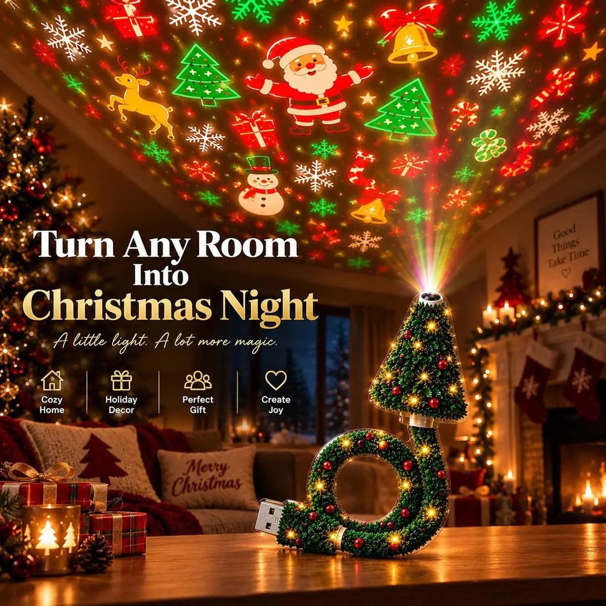 Novium Christmas Projector Light