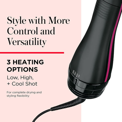 Novium Salon-Quality Hair Brush Straightener, Dryer and Styler