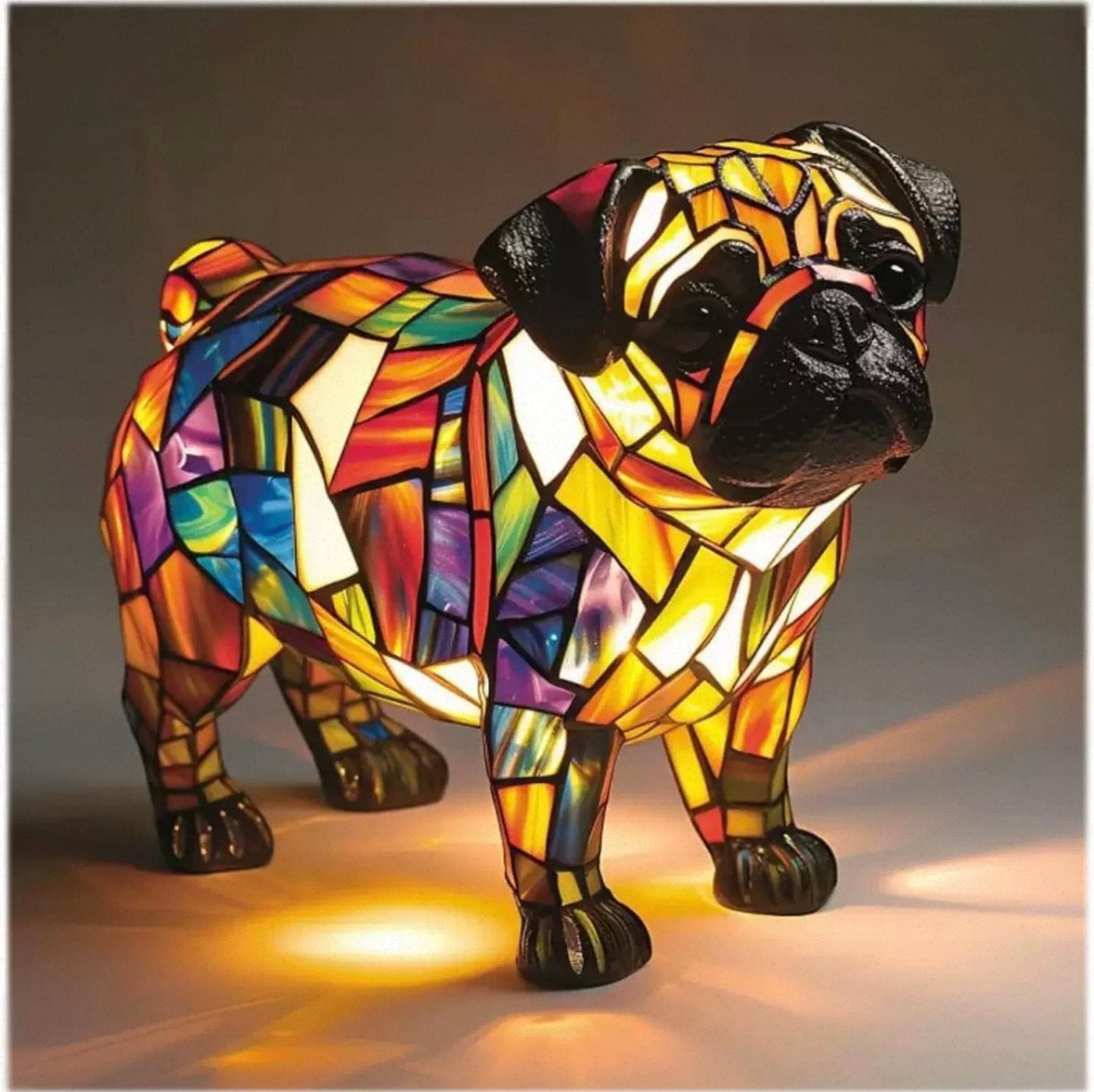 Resin Dog Lamps by Manny