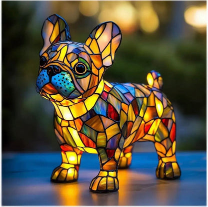 Resin Dog Lamps by Manny