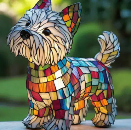 Resin Dog Lamps by Manny