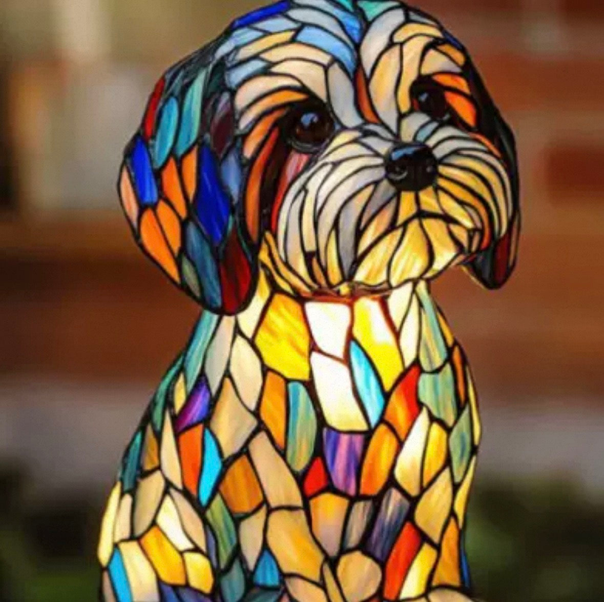Resin Dog Lamps by Manny