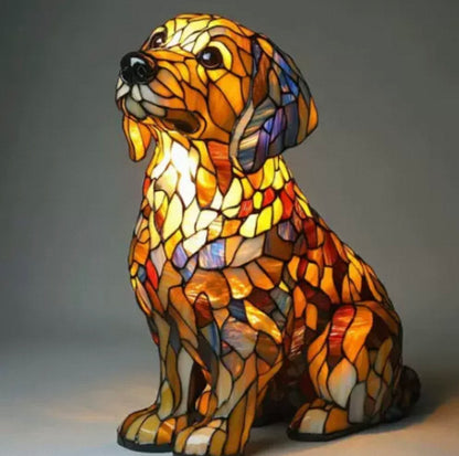 Resin Dog Lamps by Manny