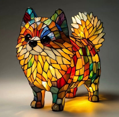 Resin Dog Lamps by Manny