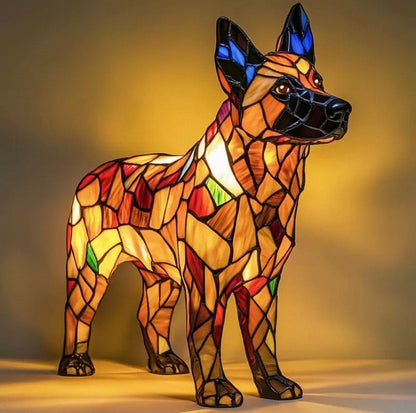 Resin Dog Lamps by Manny