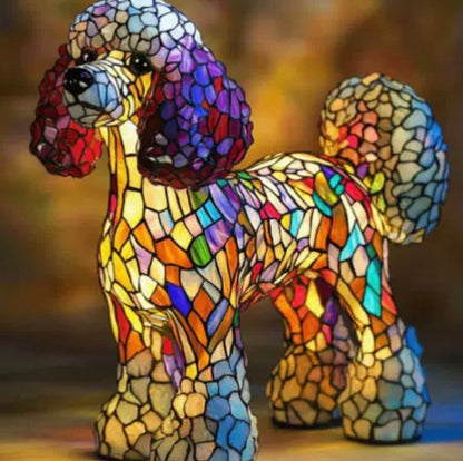 Resin Dog Lamps by Manny