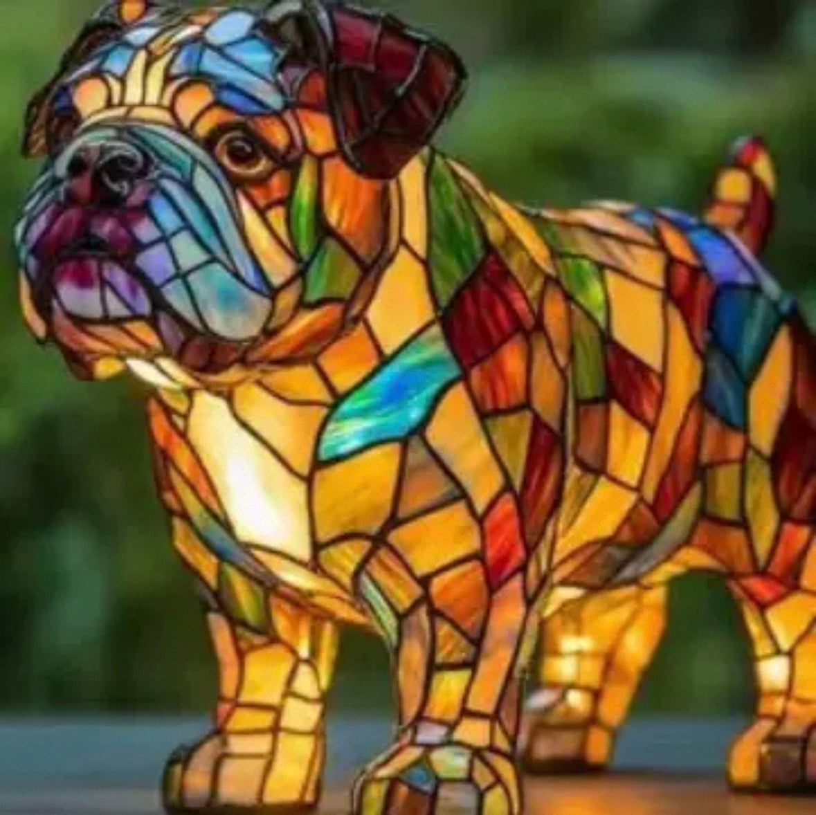 Resin Dog Lamps by Manny