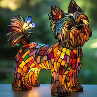 Resin Dog Lamps by Manny