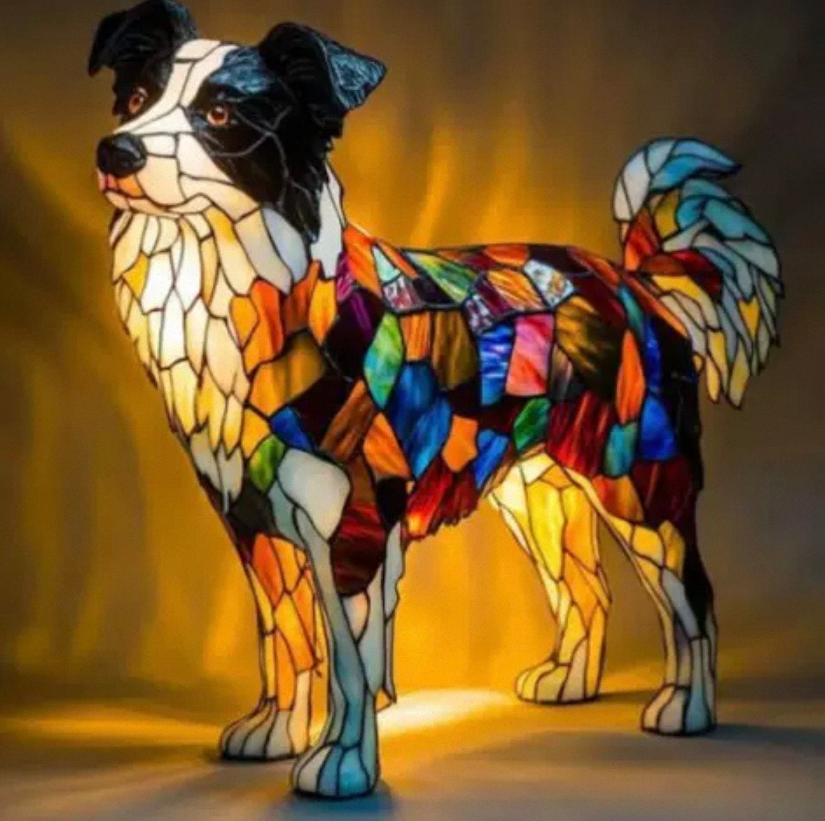 Resin Dog Lamps by Manny