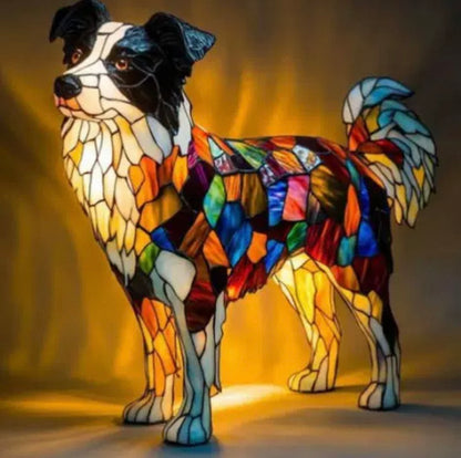 Resin Dog Lamps by Manny