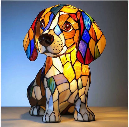 Resin Dog Lamps by Manny