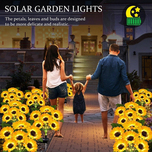 6 Headed Solar-Powered Sunflowers