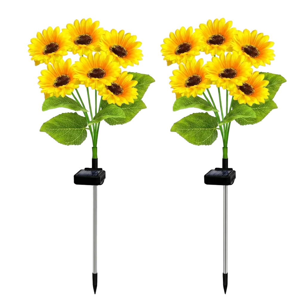 6 Headed Solar-Powered Sunflowers