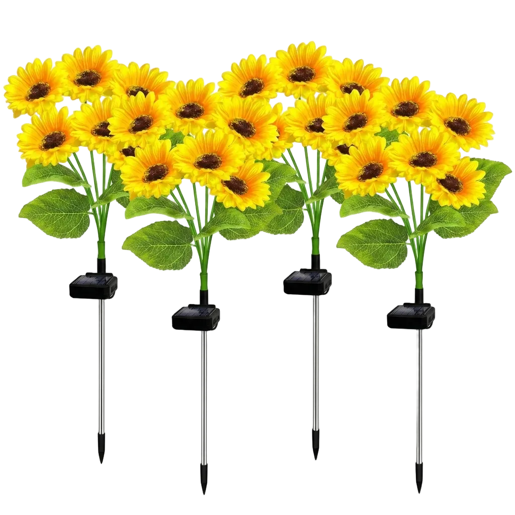 6 Headed Solar-Powered Sunflowers