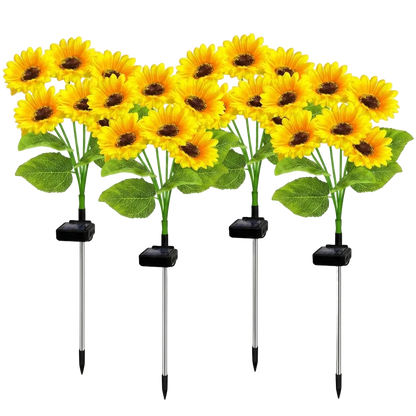 6 Headed Solar-Powered Sunflowers