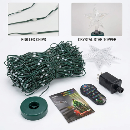 Large — 600 LED 🎄 — best for roughly 7.5-10 ft trees
