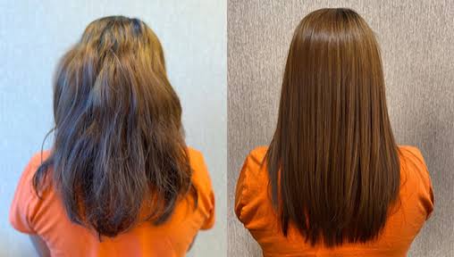 Hair smoothing results